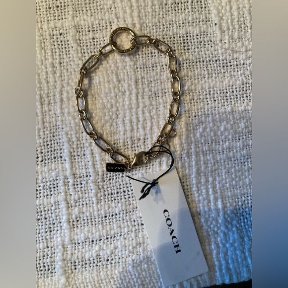 Coach Gold Chain-Link Bracelet - Picture 1 of 4